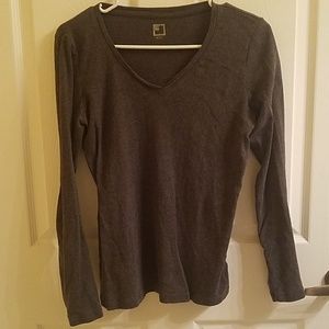 JC Penny dark grey long sleeve shirt size medium